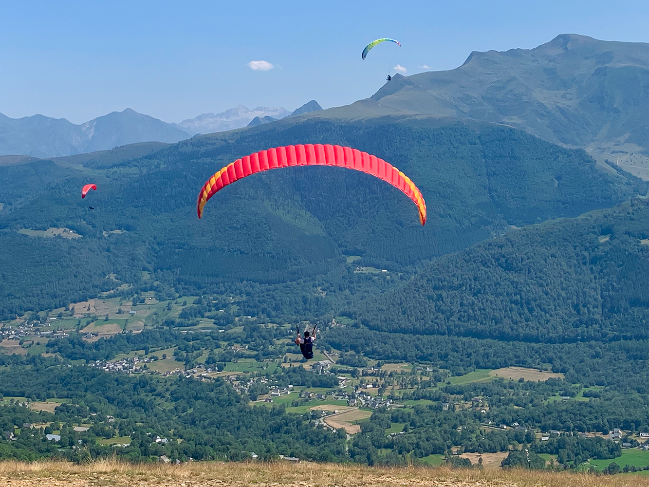 Nos gîtes en Val d’Azun - Hautes-Pyrénées - Col de Couraduque Parapente